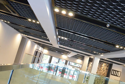 expanded mesh ceiling
